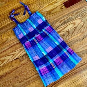 Gap plaid sundress girls size small (6-7 years)